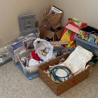 Arts & Crafts Supplies Collection with Books & Materials