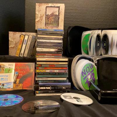 Music Collection Featuring Led Zeppelin, Pink Floyd, Creed & More with Wii Sports