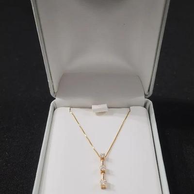 14K Diamond Necklace 