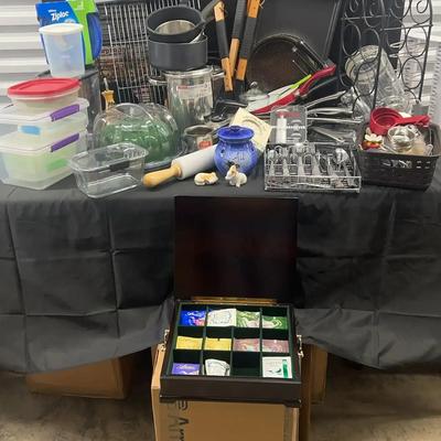 Huge Assortment of Kitchen Pots, Storage & Cooking Essentials