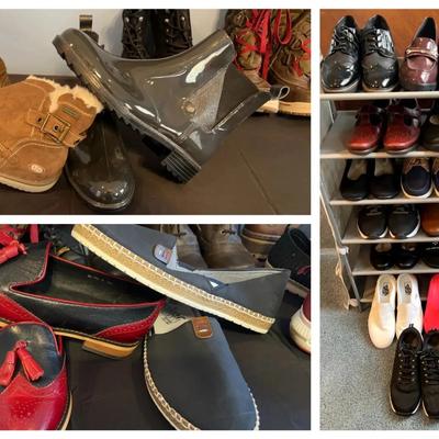 Large Assortment of Boots, Sneakers & Shoes in Sizes 7–8.5