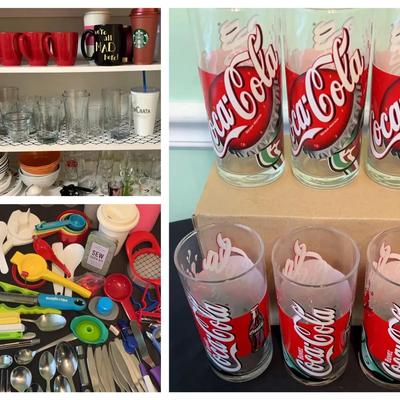 Kitchen Utensils, Travel Cups, Coca-Cola Glasses & Dinnerware