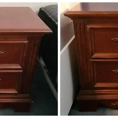 Pair of Wooden Nightstands