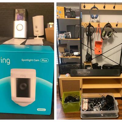 Electronics Lot Featuring Ring Cameras, Cameras, Soundbar & More (Untested)