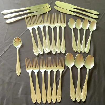 Hampton Silversmiths 27-Piece Stainless Flatware Set