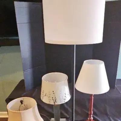 Set of Lamps With Extra Shade – Heights From 19" to 5 ft