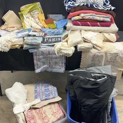 Quilts, Blankets & Table Linens Featuring New-In-Package Pieces