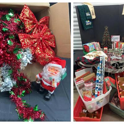 Christmas Decor Collection Featuring Lights, Ornaments & Tree Skirts