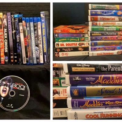 VHS, DVDs & Blu-ray Collection Featuring “Gone With the Wind” and Disney Classics