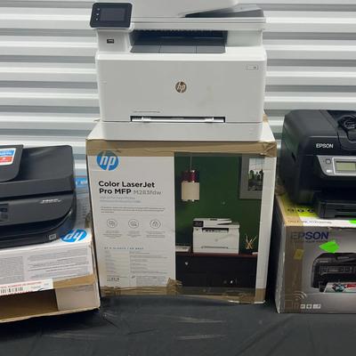 HP & Epson Printers with Original Boxes and Power Cords