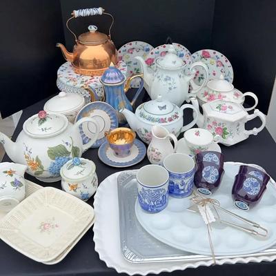 English Teapots & Serveware Collection Featuring Spode and Pfaltzgraff