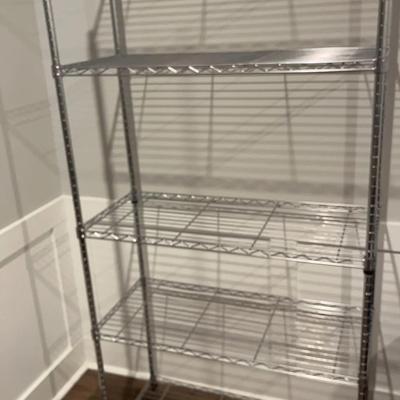 Five-Tier Metal Shelving Unit