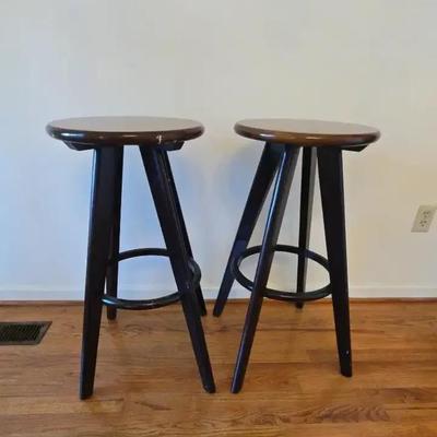 Pair Of Wooden Stools