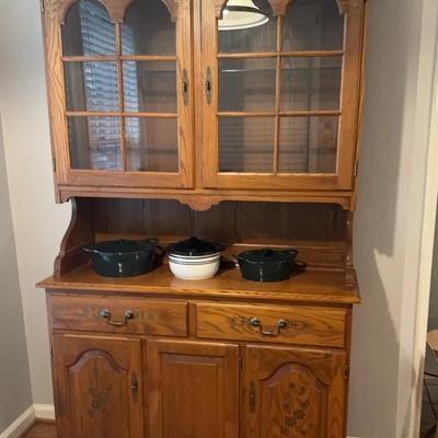 Hitchcock Oak China Hutch