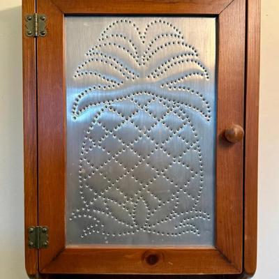 Tin Pineapple Hanging Cabinet 