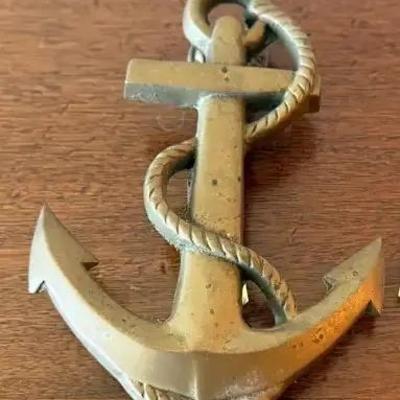 Brass Anchor Door Knocker 