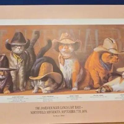 The James Younger Gangs Last Raid Print