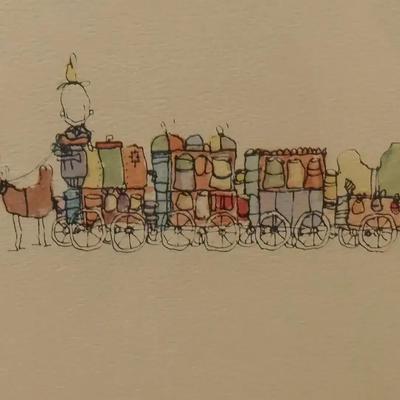 Original Watercolor “Take Five” Signed By William Logan 