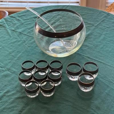 Punch Bowl With Cups