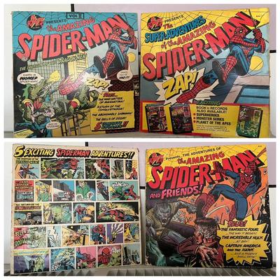 (2) Spider-Man Vinyl Records