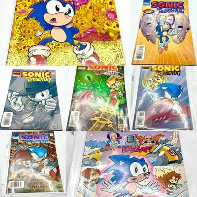 (7) Sonic The Hedgehog Comic Books