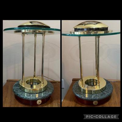 Robert Sonneman Style “Saturn” Table Lamp Pair
