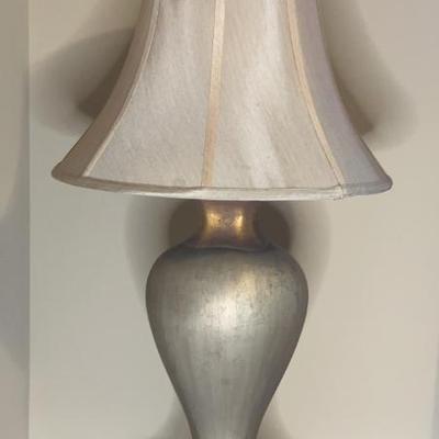 Urn Shaped Lamp With Fabric Shade