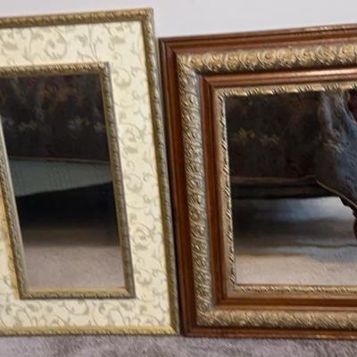 Ornate Mirror Pair