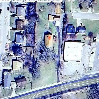 Aerial view of the property