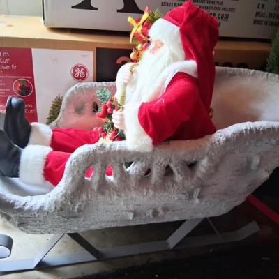Santa in sleigh