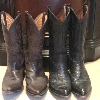 Tony Lama and Talla Men’s Cowboy Boots, Pair - Size 8 1/2