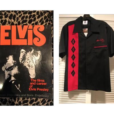 Elvis Button Up Shirt From Graceland Plus Tshirt & Book