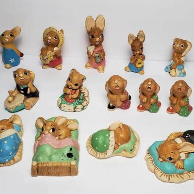 Vintage Pendelfin Rabbit Figurines Collection