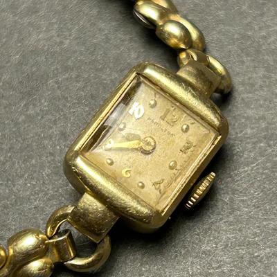 14K Gold Case Back Hamilton Ladies Watch
