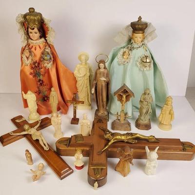 Vintage Christian Figurines & Crucifixes