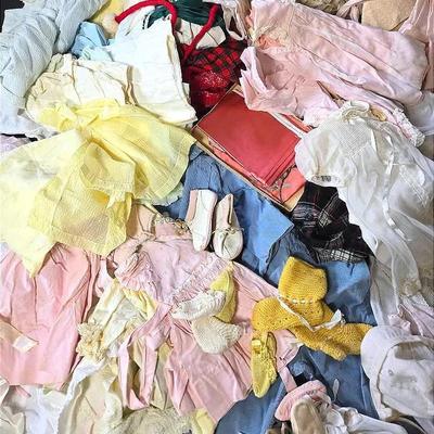 Vintage Girls’ Clothing Including Christening Dress