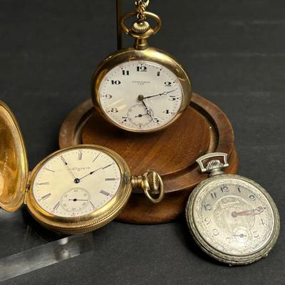 Vintage Pocket Watches - Elgin, Lugermor, & Biltmore