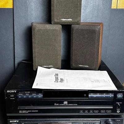 Sony Receiver STR-AV720, Sony CD Player CDP-C225 & Realistic Minimus 7W Speakers