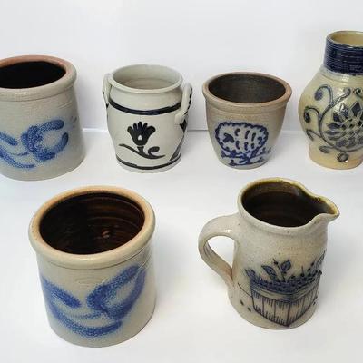 Salt Glaze Pottery Including Williamsburg Restoration & Salmon Falls