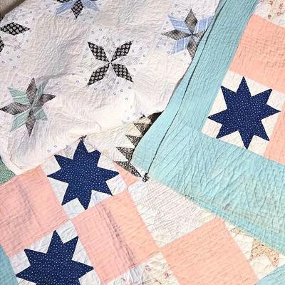 Vintage Handmade Quilts: Lonestar & Star Block 