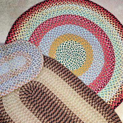 Vintage Braided Rugs (3)