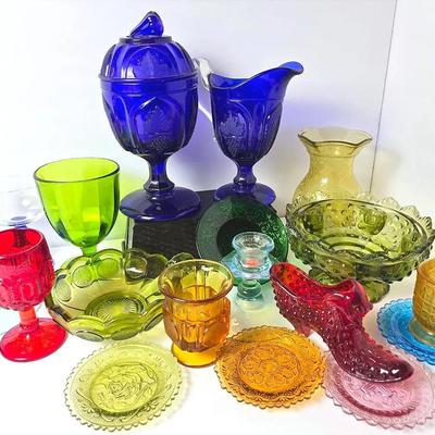Colorful Vintage Glass Including Fenton