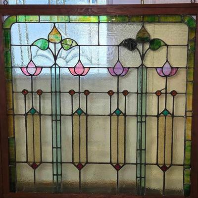 Stained Glass Window Panel - 43x44”