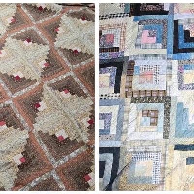 Handmade Log Cabin Quilts (2)