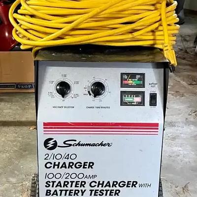 Schumacher SE-4022 Wheeled Battery Charger with Tester