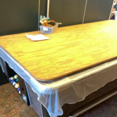 Pool Table with Table Tennis Conversion Top & Accessories
