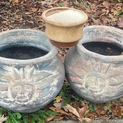 Unique Garden Sun Pottery Set