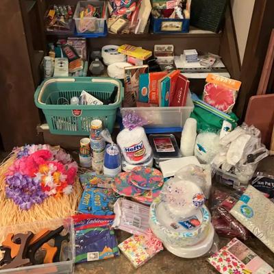 Party Essentials, Craft Supplies & Household Items