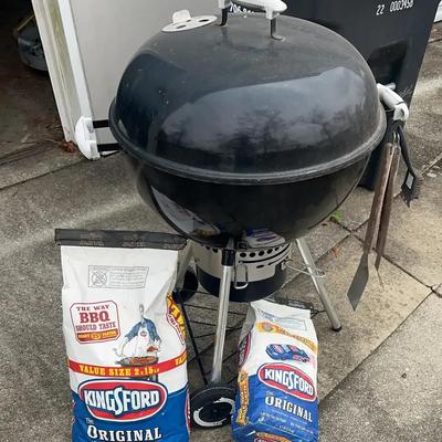 Weber Charcoal Grill with Kingsford Charcoal