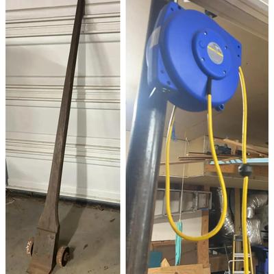 Vintage J-Bar Mule & Retractable Extension Cord Reel